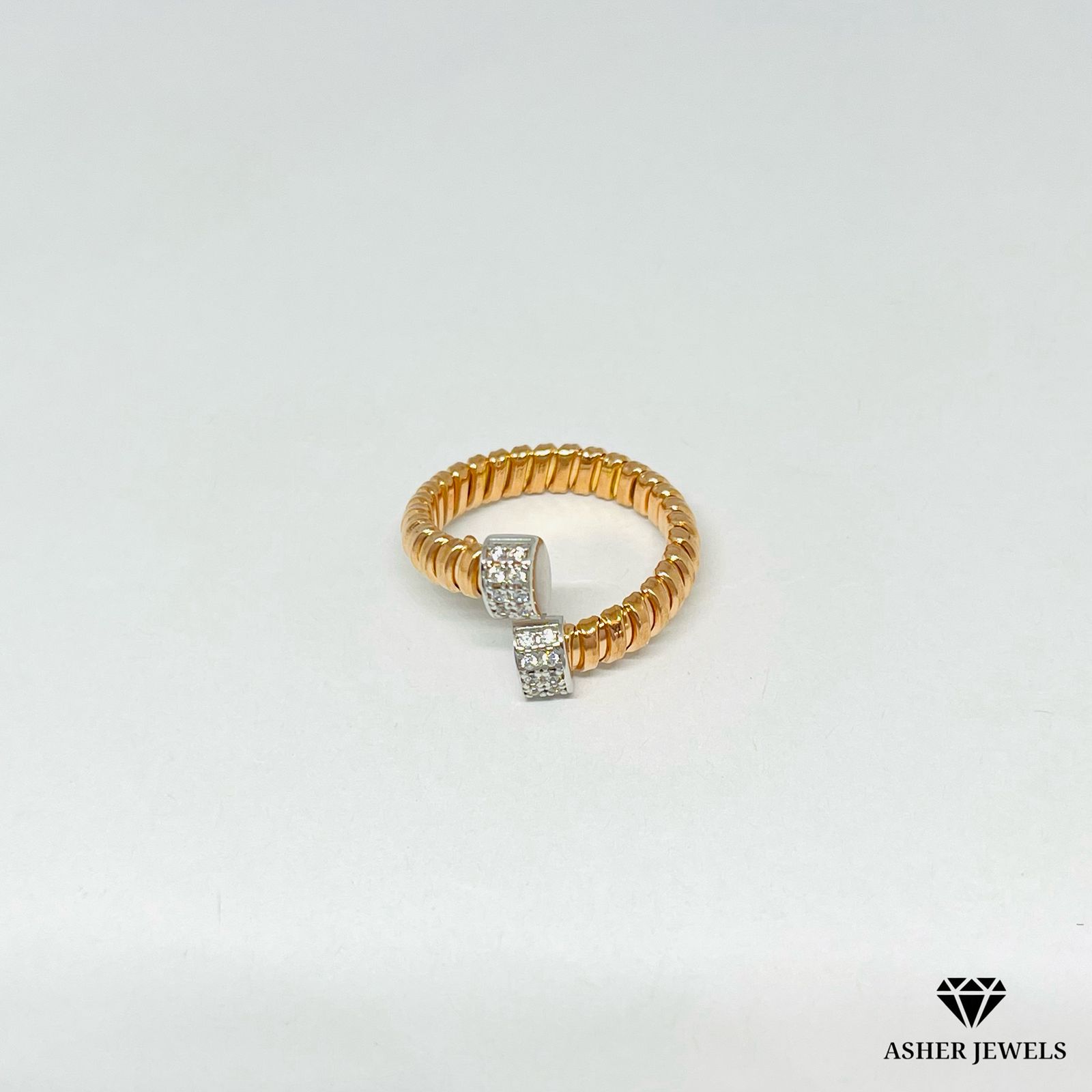 Rose Gold Tessitore Ring Size 5.5